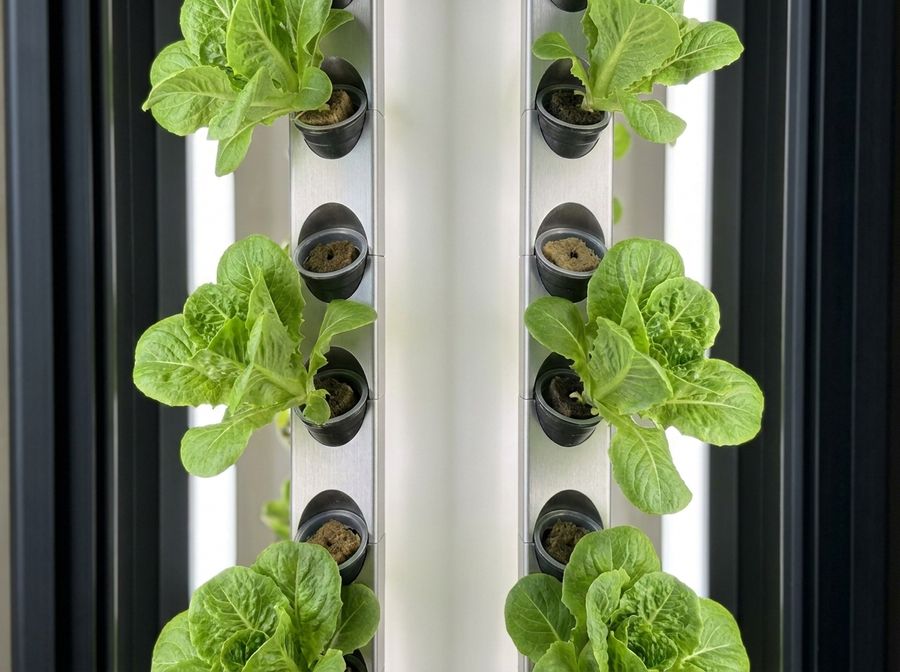 Butterhead and loose-leaf lettuce in a Cubictree